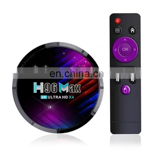 Factory Amlogic S905X4 Quad Core 8K 2GB 4GB RAM 16GB 32GB 64GB ROM BT 4.0 Android 11 Tv Box H96 MAX X4 STB thumbnail-1
