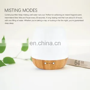 Wholesale Hotel Lobby Room Tabletop Electric Bamboo Ceramic Air Humidifier Nano Cool Mist Ultrasonic Essential Oil Diffusers thumbnail-5
