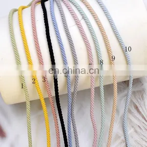 2.5mm INS Hand Made DIY Accessories Solid Color Thread Rubber Band Bracelet Elastic Rope thumbnail-2