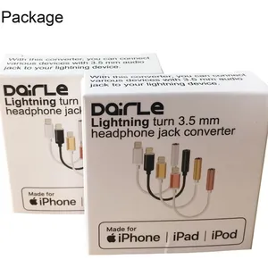 Headphone Jack Adapter for IPhone 12/13 Pro Max Lightning to 3.5mm Aux Audio Cable Splitter Converter thumbnail-5