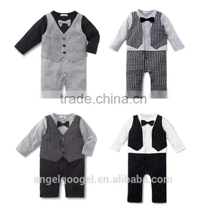 Long Sleeve Gentleman Rompers and Baby Bodysuit Custom Print AG-LA0029 thumbnail-2