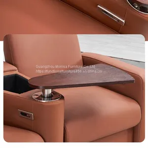 New Italian Minimalist Streles Smart Cinema Sofa Villa Luxury Vip Home Studio Leather Sofa thumbnail-5