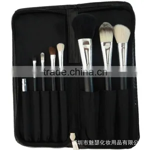 8pcs Wood Handle Makeup Brush Kit With Makeup Brush Bag thumbnail-4