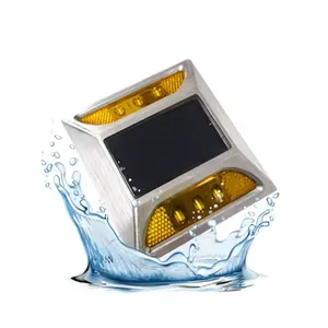 Solar Led Flash Pavement Marker Light For Highway Safety Solar Cat Eyes Parks and Gardens Aluminum LED Solar Road Stud thumbnail-1