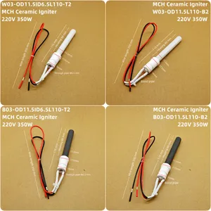 220V300W MCH Ceramic Igniter Ceramic Ignition Stick MCH Ceramic Heater MCH Ceramic Heating Tube Can OEM or ODM thumbnail-4