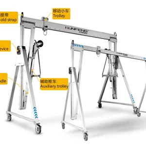 Light Aluminum Folding Gantry Crane for Cleanrooms thumbnail-2