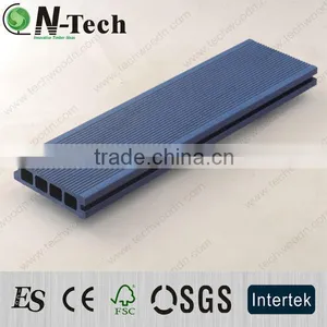 Hollow Blue Color Wpc Decking Board Specifications 25X135mm thumbnail-1