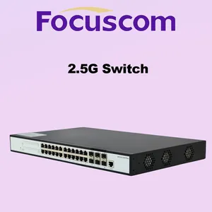 Layer 3 Managed PoE Switch, 24-Port 2.5G Base-T and 6-Port 10G SFP+ Uplink, Enterprise Ethernet Network Switch Focuscom S5720-24MP6X thumbnail-2