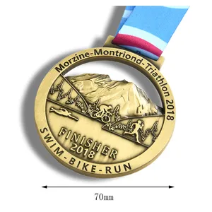 Custom Zinc Alloy Die-Cast Medals | 3D Embossed Marathon Awards thumbnail-4