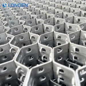 Anti Refractory Bonding Hole Turtle Shell Hexagonal Mesh Double Clench Structure Firm Connection Refractory Works thumbnail-2