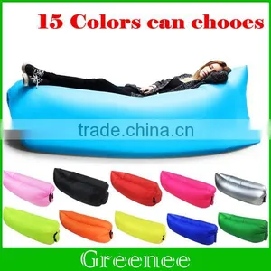 Fast Inflatable Hangout Air Sleep Hiking Camping Bed Beach Sofa Lounge Banana Sleeping Bags Lazy Lay Bag 15 Colors Can thumbnail-1