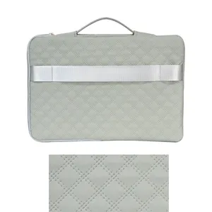 Rhombus-quilted Laptop Handbag, Water-Resistant Storage Sleeve for Laptops & Tablets, Corporate Gift Business Inner Case thumbnail-3