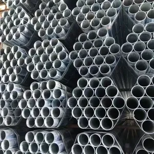 Anti-Corrosion Pre Galvanized Round Steel Fence Pipe thumbnail-2