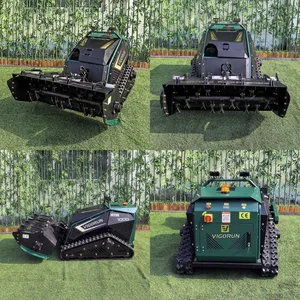 Vigorun Remote Control Tracked 1000mm Flail 35 Degree Worm Gear Lawn Mower thumbnail-2