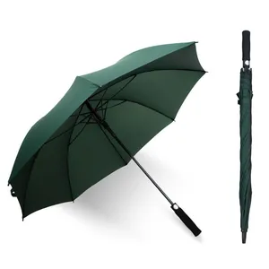 High Quality 30Inch Automatic Open Air Vented Straight Handle Waterproof Windproof Business Gifts Advertising Promotional RPET Golf Umbrella thumbnail-3