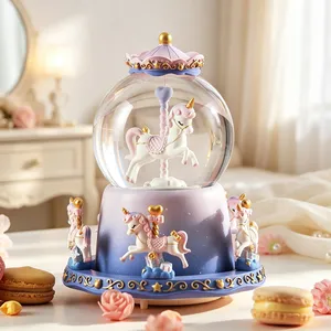 Factory Supply Custom Crystal Ball, 3D Inner Engraving Glass Sphere With Display Base for Home Decor & Customized Souvenir Gifts thumbnail-4