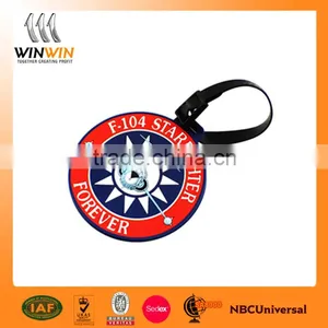 Factory Made Custom Blue Soft PVC Luggage Tags Custom thumbnail-5