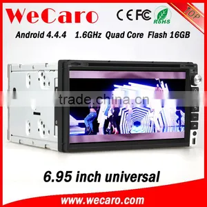 Wecaro WC-2U6005 Android 4.4.4 2 Din 6.95" Car Dvd Player for Universal Car Stereo With Gps Bluetooth Radio Wifi 3g Playstore thumbnail-2