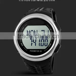 Finger Touch Heart Rate Monitor Watch With Pedometer 2 in 1 thumbnail-2