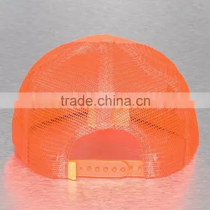 New Arrival Sunshine Color Blank Snapback Trucker Mesh Cap With Plastic Closure thumbnail-4