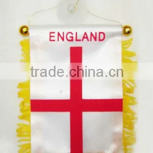 ENGLAND Car Flags,cross Car Flags,promotioanl ENGLAND Mini Car Flag thumbnail-1