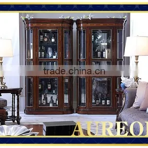 AC-1202 2015 New Design Low Price Antique Wine Cabinet thumbnail-1