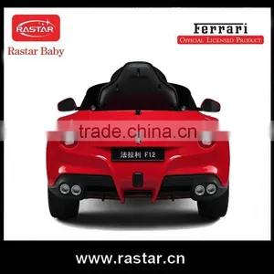 Electric Ride on Ferrari F12 12V 7AH Battery Operated Licensed Car Ride on Toy thumbnail-1