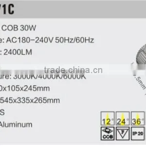 Hot Sell 10w-45w COB LED Track Light thumbnail-4