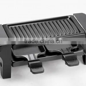 Non-stick Coating Mini Size Electric Raclette Grill Indoor Grill For 2 Persons RG-202 thumbnail-4