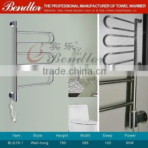 Bathroom Use Rotatable Stainless Steel HEATED TOWEL RACK / HEATED TOWEL RAIL (BLG19-1) thumbnail-1