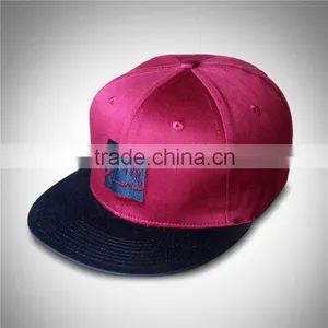Wine/NAVY Colorway Snapback Cap, Skateboard Snapback Cap, Embroidery Logo Snapback Hat thumbnail-2