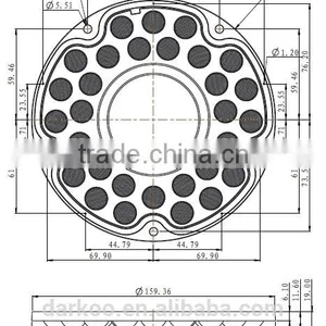 Nichia 3030 3535 60deg High Power LED Plastic Lens DK16060-30H1 thumbnail-2