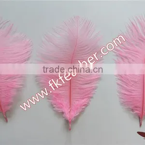 Wholesale Natural Craft Small Pink Ostrich Feather Bulk Fabric For Wedding Supplies Decoration thumbnail-5