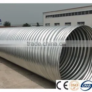 Hot Dipped Galvanized Spiral Steel Pipe With Corrugated thumbnail-2