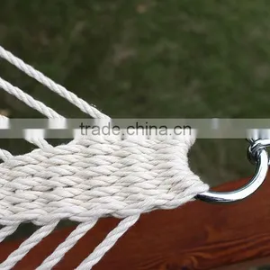 Hammock Quilted Fabric W/Pillow Double Size Spreader Bar Heavy Duty Stylish Blue thumbnail-4