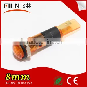 Plastic Yellow 110V Lamp 8MM Led Car Indicator Light With Solder Pin thumbnail-1