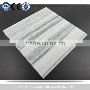 Honed Grey Stripe Marble Stone Tile thumbnail-3
