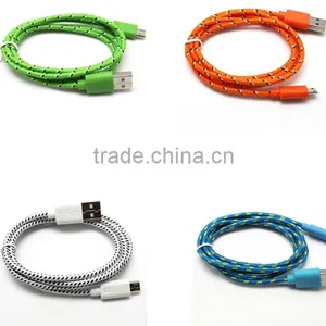 Wholesale Made in China High Quality Braided USB Charger Cable thumbnail-3