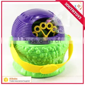 Electric Bubble Blizzard Basket Machine Toy for Kids With Handle and Removable Cover thumbnail-2