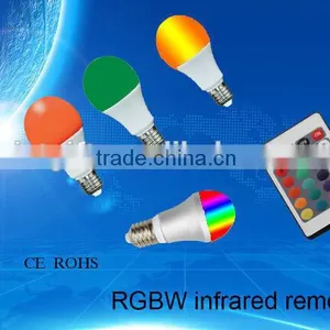 E27 5W RGB Multicolor LED Lamp Light 16 Color Changing Bulb IR Remote Control thumbnail-3