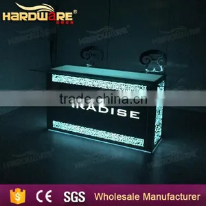 Hotel Event Use Square Iron Wedding Reception Table With Led Light thumbnail-1