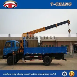 China Sale 6.3tons Mini Lifting Crane for Trucks With Telescopic Boom ISO9001 Certification thumbnail-1
