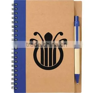 The Eco Spiral Notebook & Pen, Notebook With Paper Pen, Promotional Notebook thumbnail-3