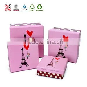 Hot Pink Cardboard Gift Boxes thumbnail-1