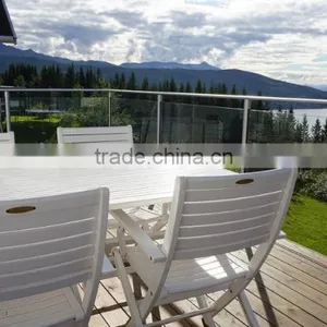 Glass Balustrade Handrails for Outdoor Steps Aluminum Deck Railing thumbnail-3