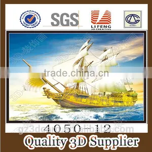 2016 Custom Plastic Moving Lenticular 3D Picture With Lake From China Factory thumbnail-1