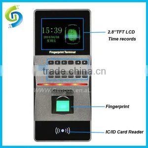 Network Type Fingerprint Time Recorder for Employee Fingerprint Time Attendance With Record thumbnail-1
