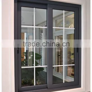 Wood Color Frame Cheap House Sliding Windows for Sale thumbnail-1
