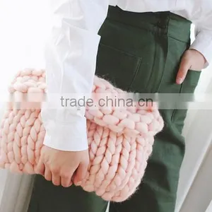 Lovely Knitted Clutch Bag,Women Weave Clutch Bag Clutch Bag,Winter Hand Bags,Knitted Clutch Bag ,Distressed Hand Bag thumbnail-1