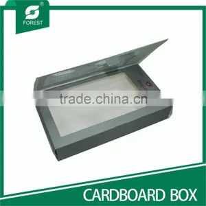 HAND MADE CARDBOARD PAPER BOX WITH CLEAR PVC WINDOW thumbnail-2